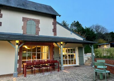 Terrasse Villa l'Hermitage Piscine Deauville