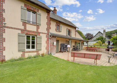 Cour Villa Piscine Deauville Hermitage