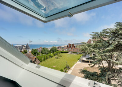 Mezzanine vue mer Villa l'Hermitage Piscine Deauville