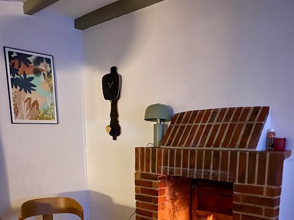 photo de la cheminée de la villa hermitage à deauville villa pour seminaire en normandie